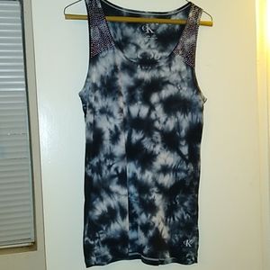 Tie dyed sleeveless tank